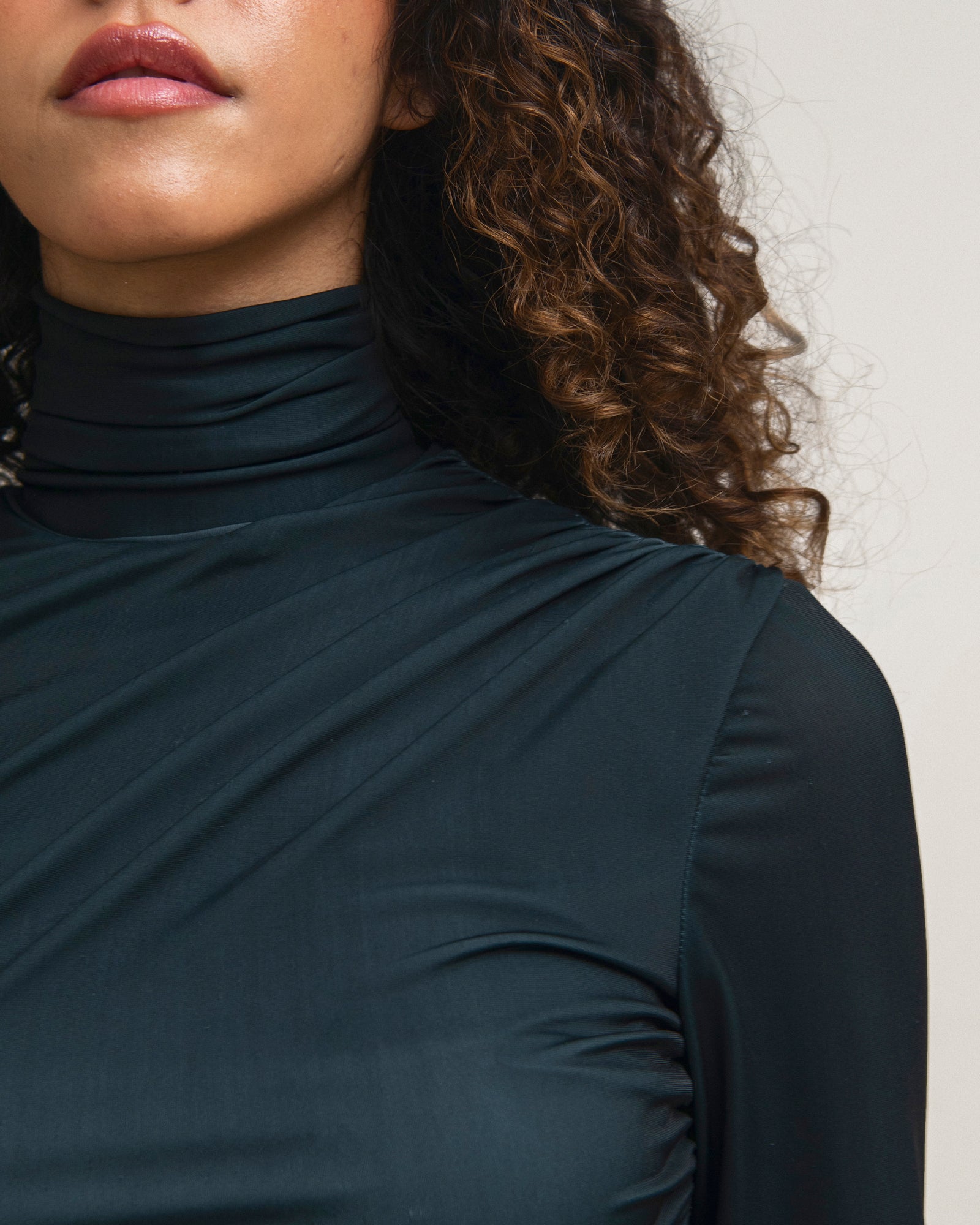 Long Sleeve Gathered Top