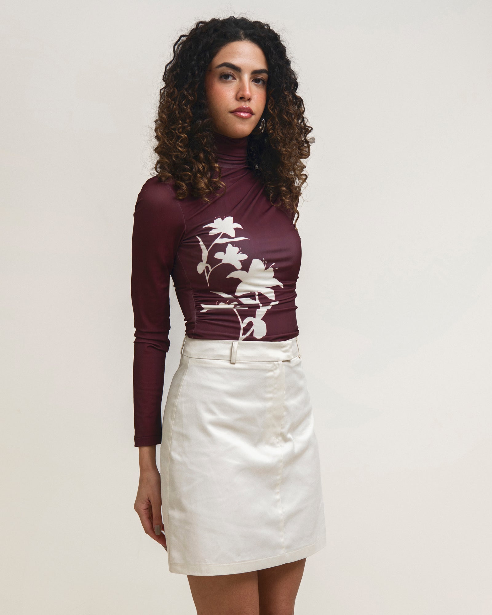 Long Sleeve Gathered Top