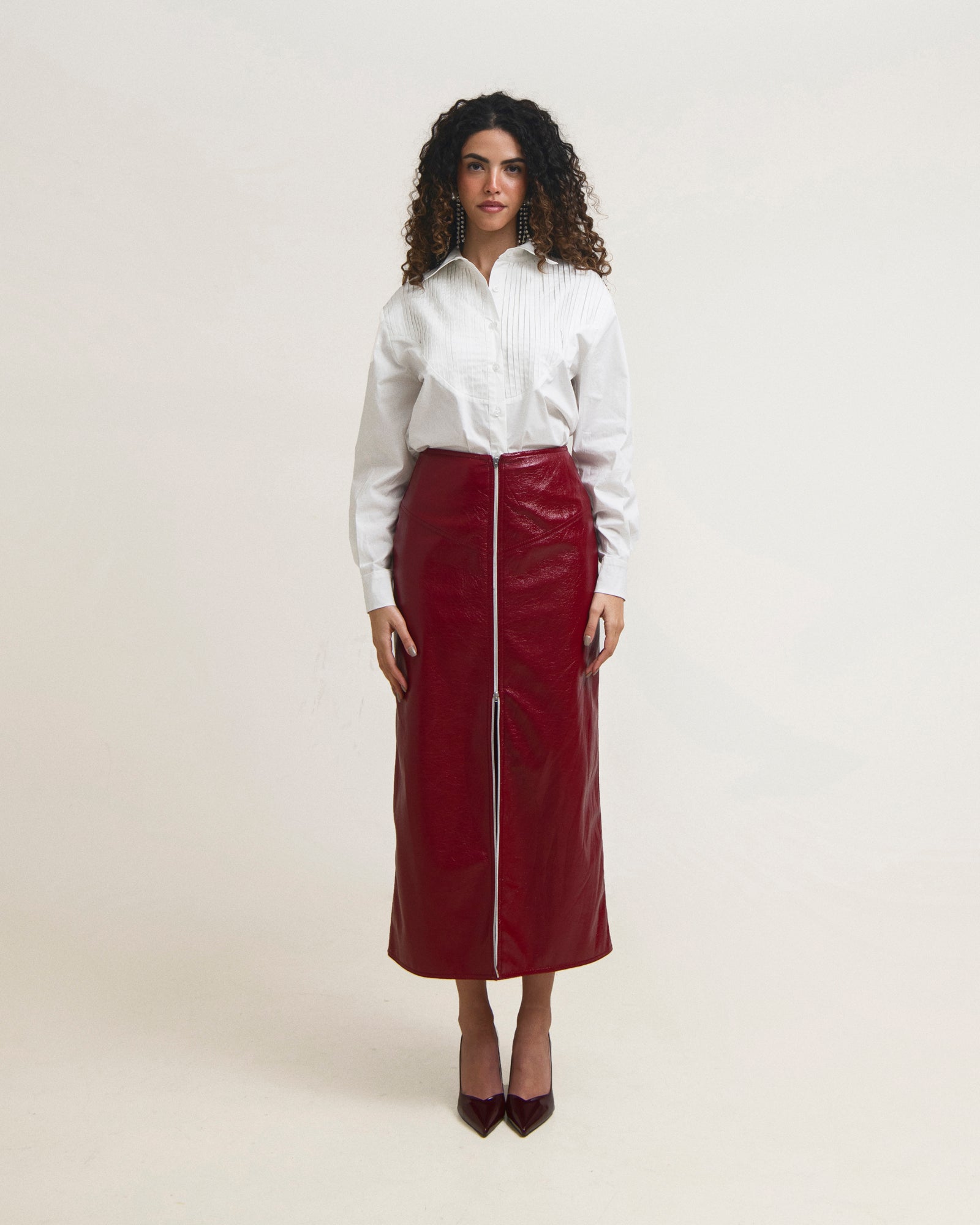 In Charge Midi Skirt