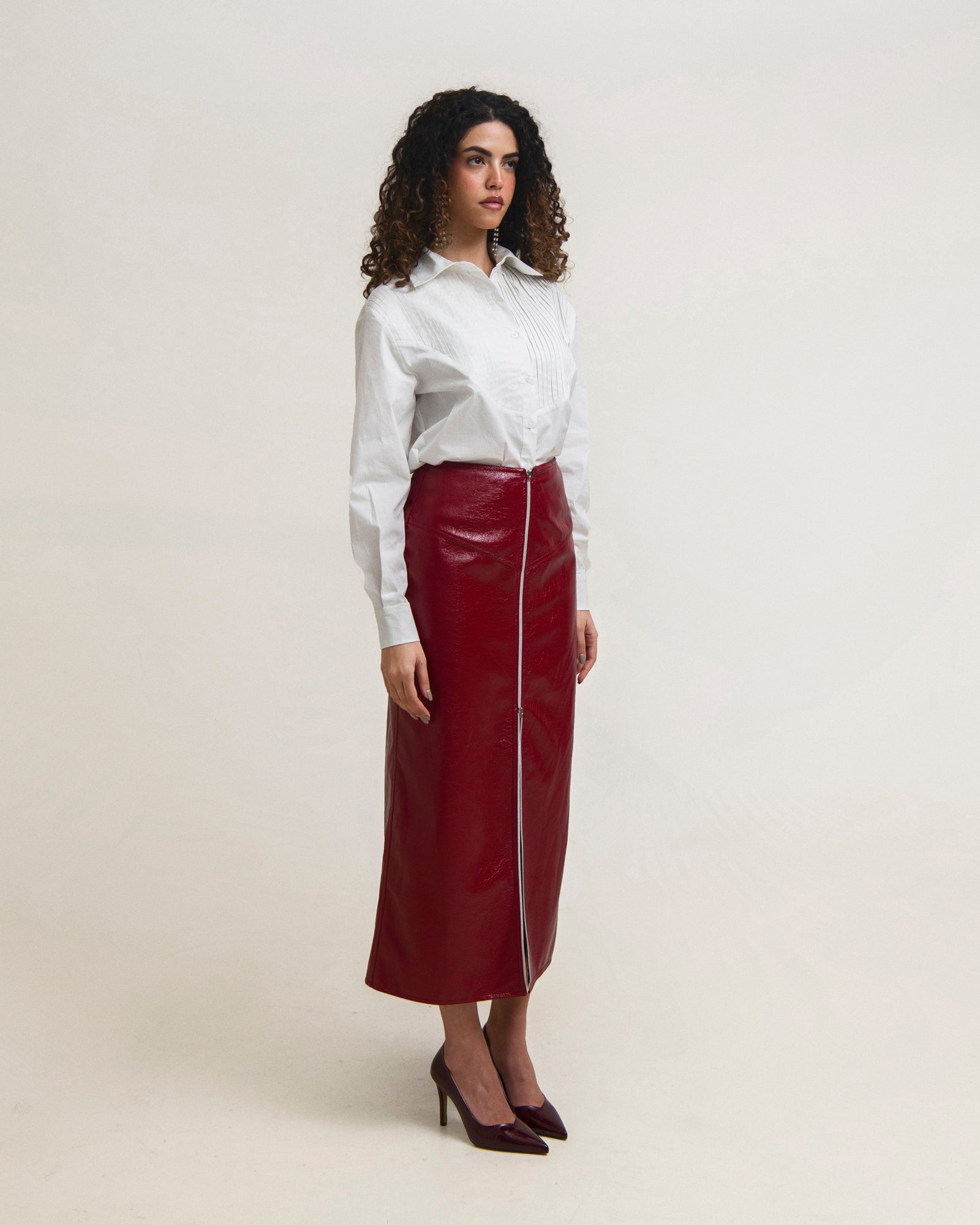 In Charge Midi Skirt