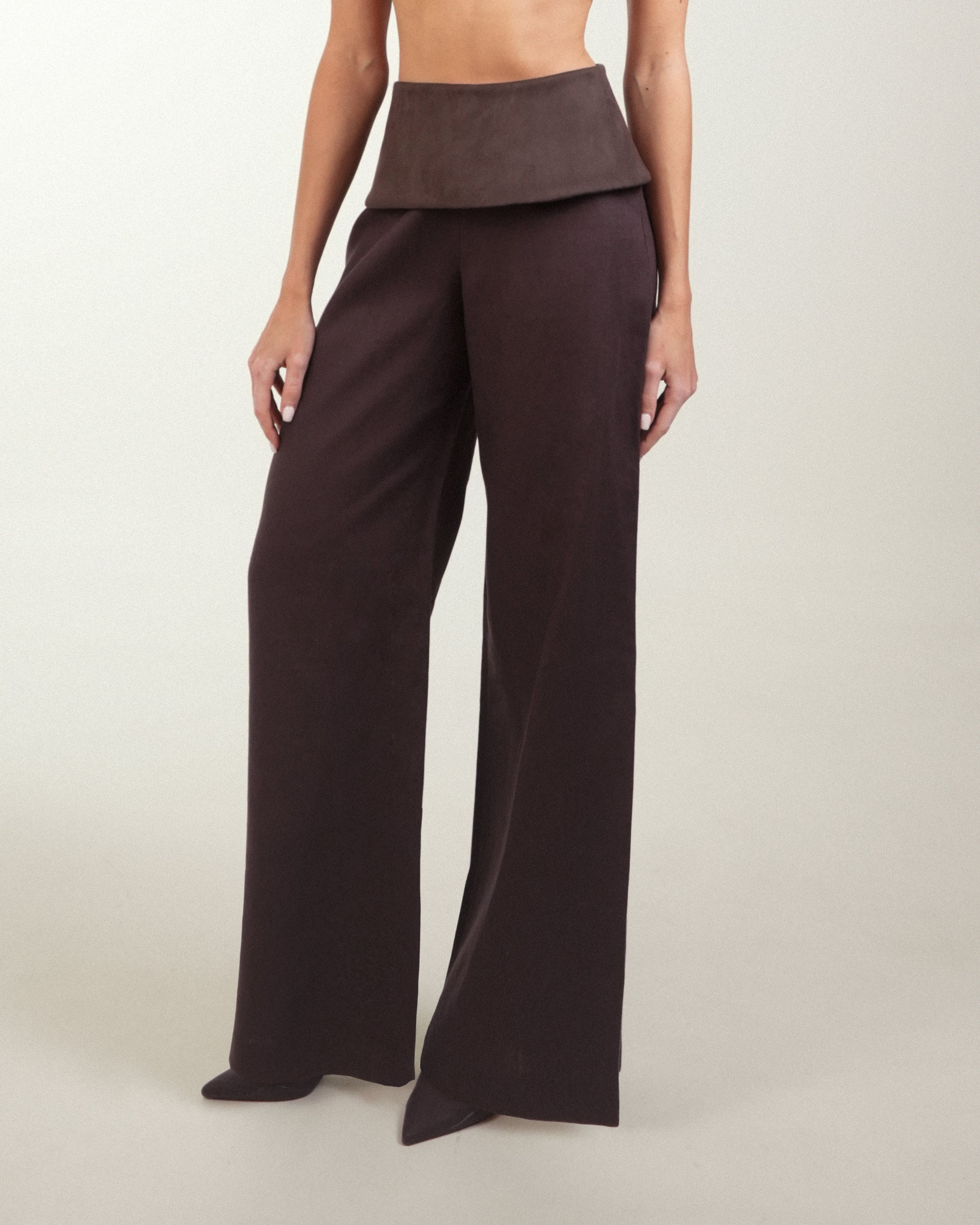 Folded Waist Pants